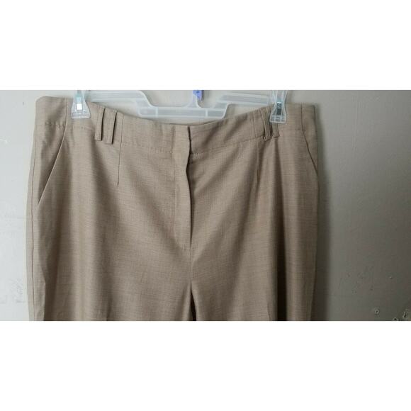 WORTH New York Natural Tan Wide Leg Dress Pants Size 18 38x34 - Picture 2 of 5